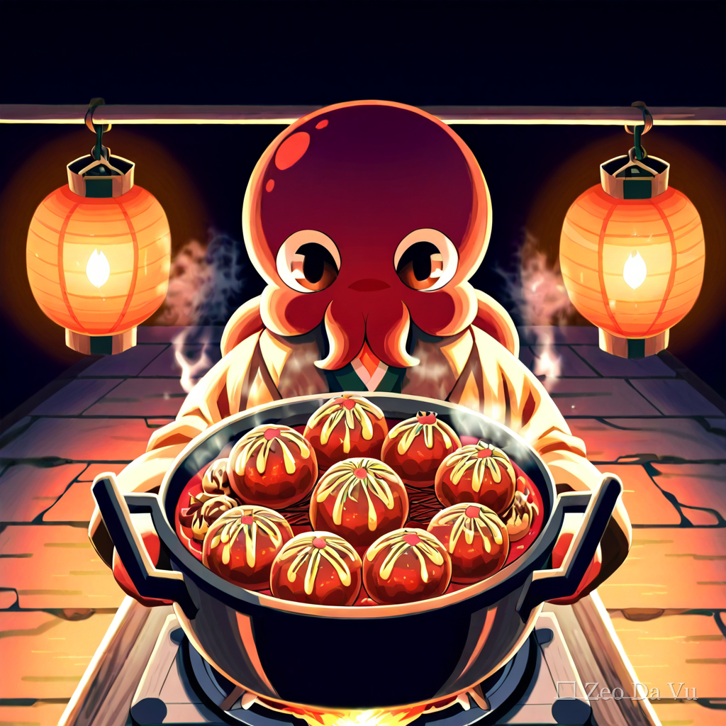Takoyaki đêm hội